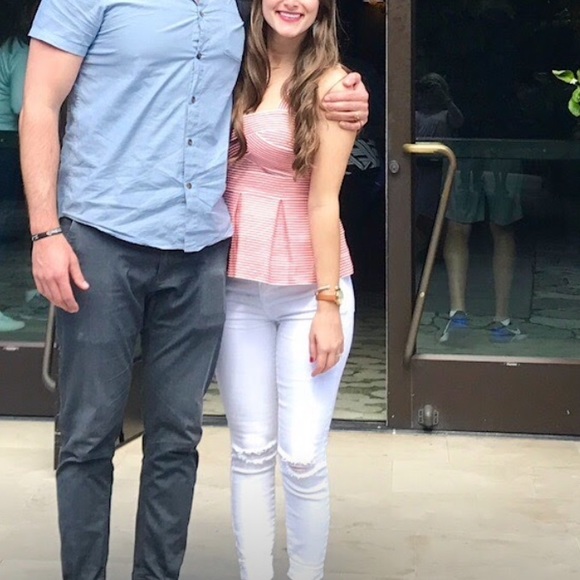 Anthropologie Red and white blouse - Picture 2 of 6